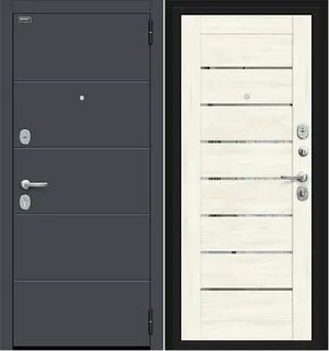 Дверь входная ПРАЙД Graphite Pro/Nordic Oak